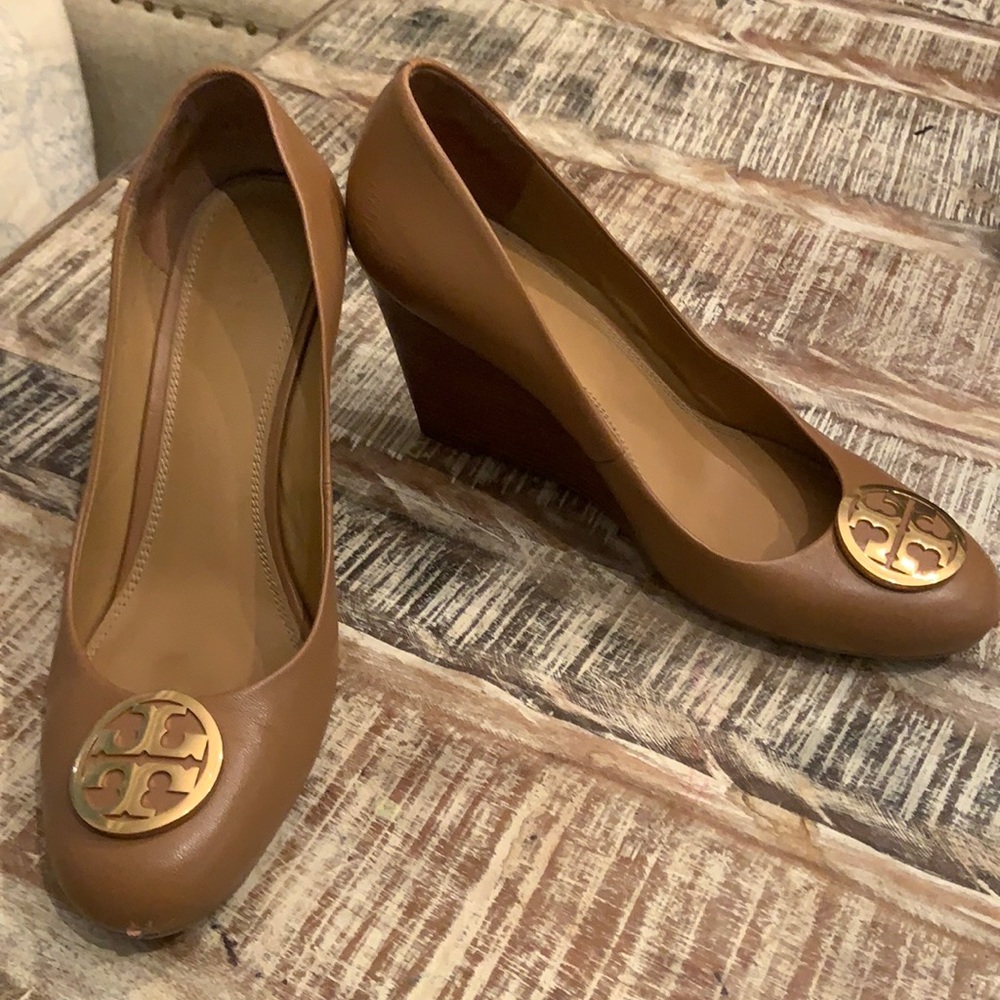 Tory Burch Benton leather wedge